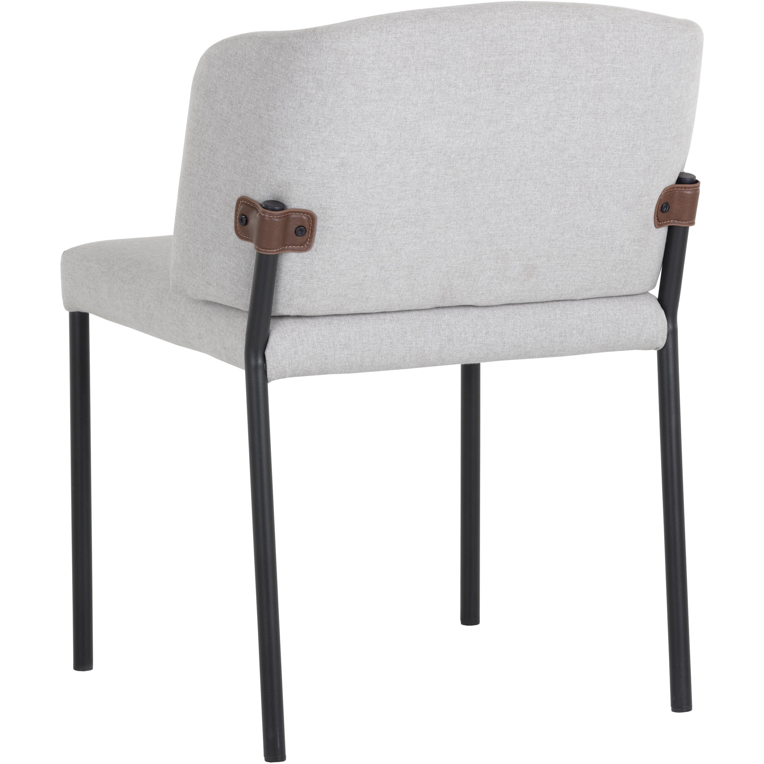 Pearce Light Grey / Bravo Cognac Dining Chair, Set Of 2